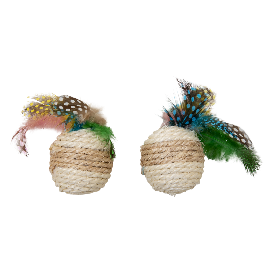 CAT TOYS Bal met Pluim 2st