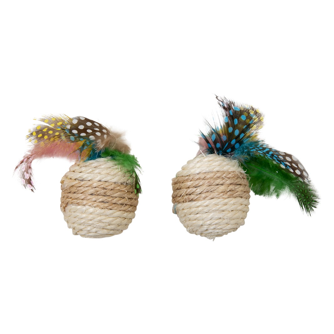 CAT TOYS Bal met Pluim 2st