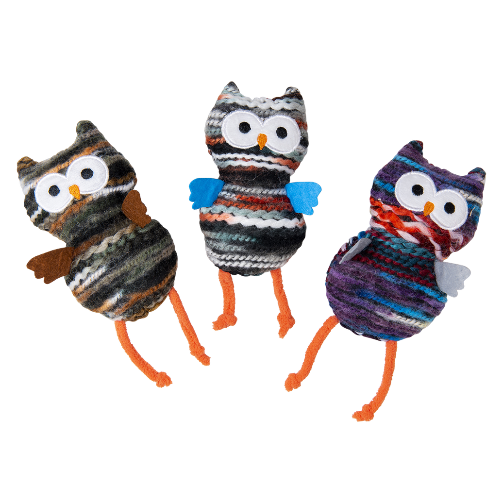 PURRL Uil met Catnip 1st, veelkleurig