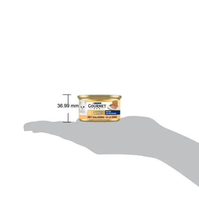 GOURMET™ Gold Mousse met Kalkoen kattenvoer nat 85g