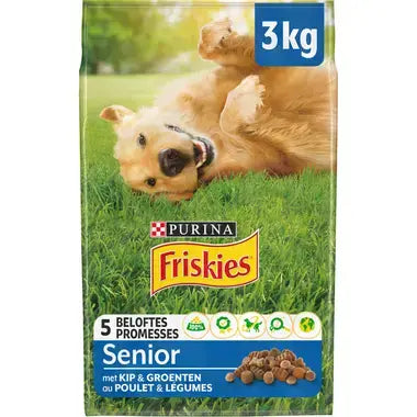 FRISKIES® SENIOR Hondenvoer met kip en groenten 3 kg