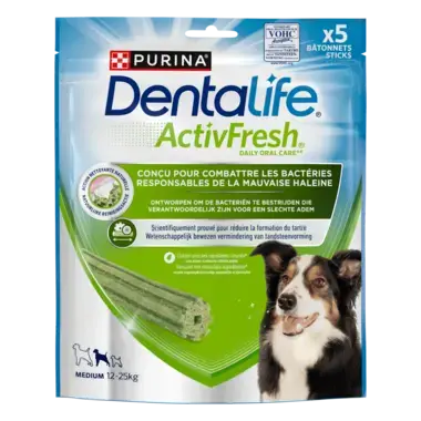 Dentalife® ActivFresh® DAILY ORAL CARE voor middelgrote honden