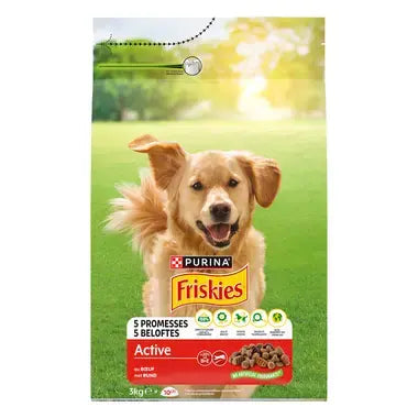 FRISKIES® ACTIVE Hondenvoer met rund 12 kg