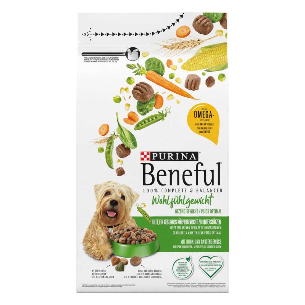 Beneful® Gezond Gewicht brokken met kip, tuingroenten en vitaminen
