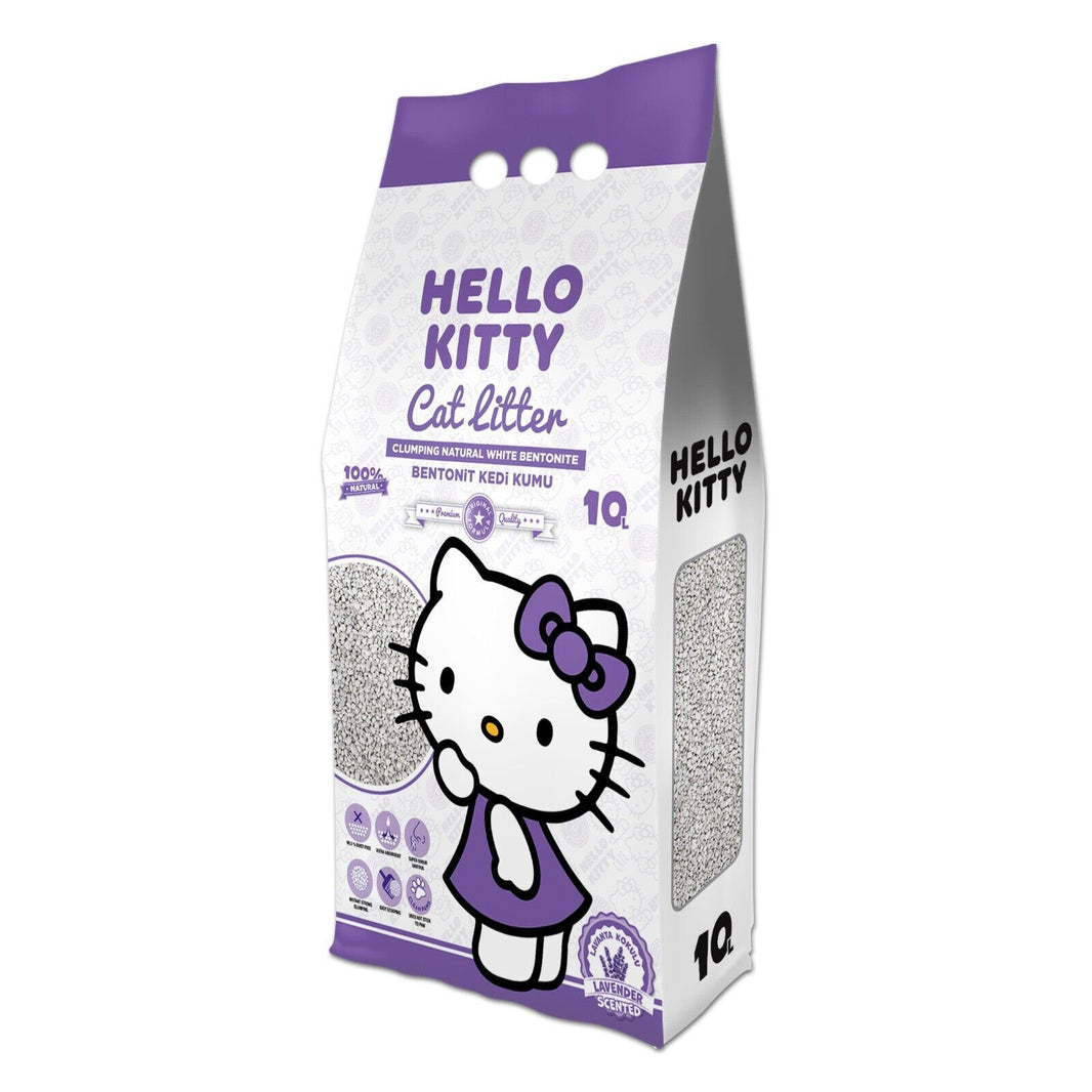 Hello Kitty Fijnkorrelig Bentoniet Lavendel Kattenbakvulling