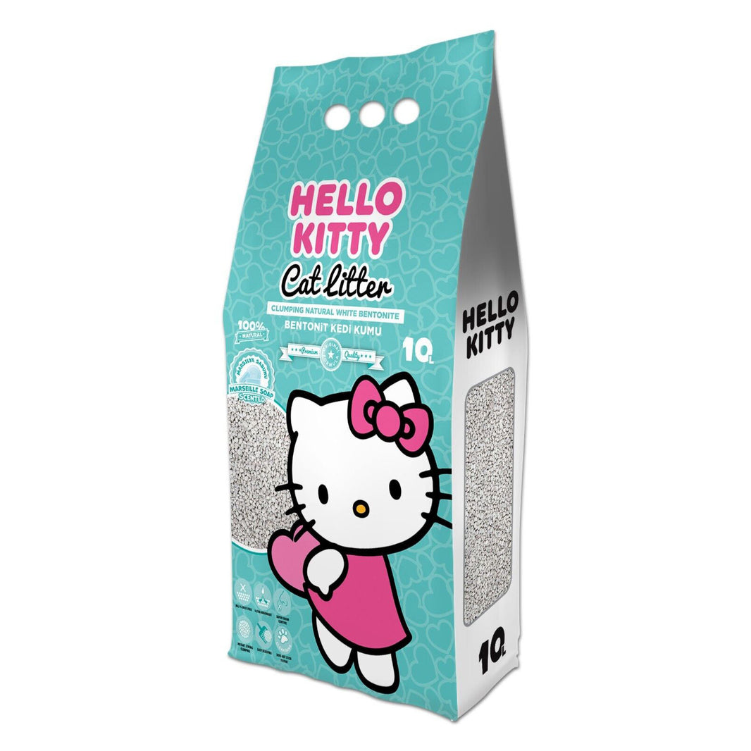 Hello Kitty Fijnkorrelig Bentoniet Marsielle Zeep Kattenbakvulling