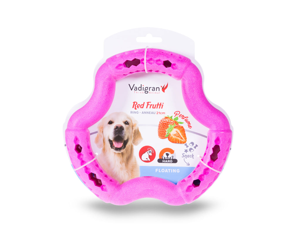 Toy dog TPR ring Red Frutti 21cm