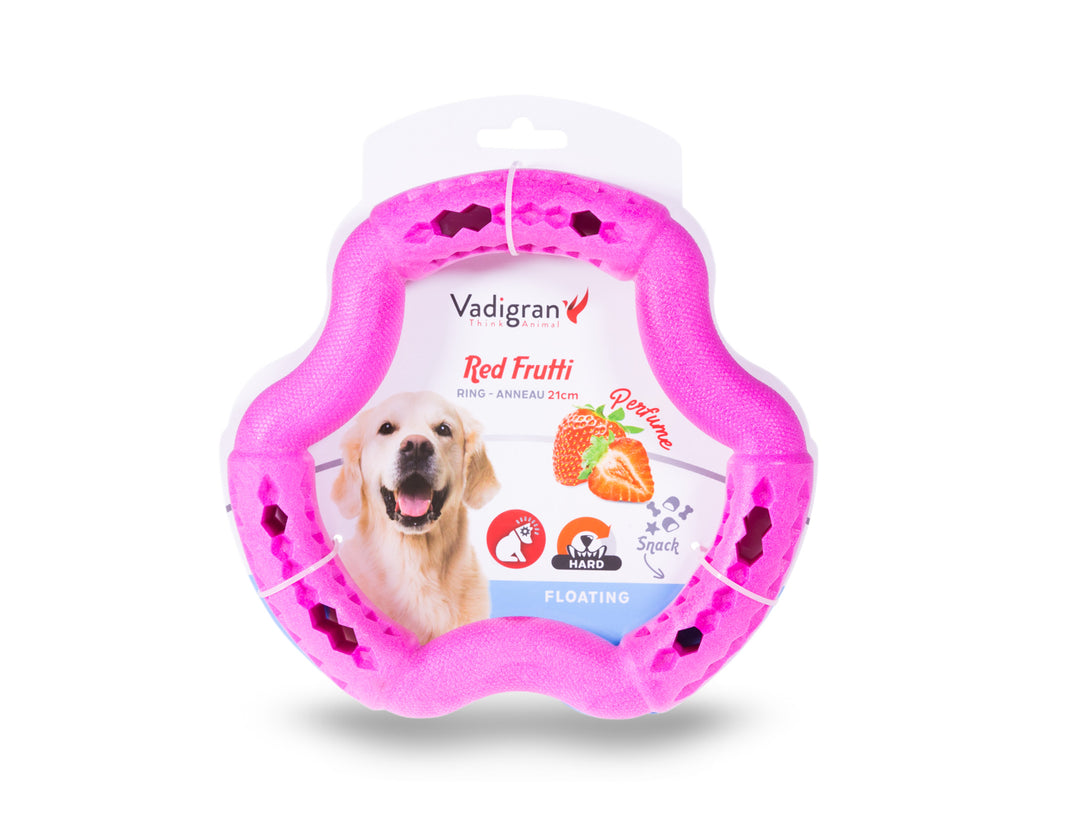Toy dog TPR ring Red Frutti 21cm