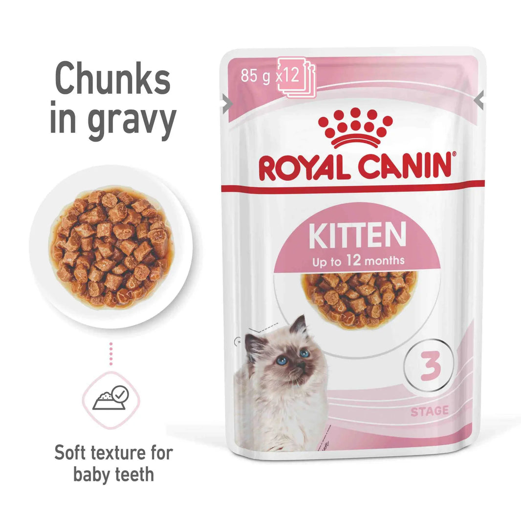 Kitten in Gravy (brokjes in saus) 12x85g