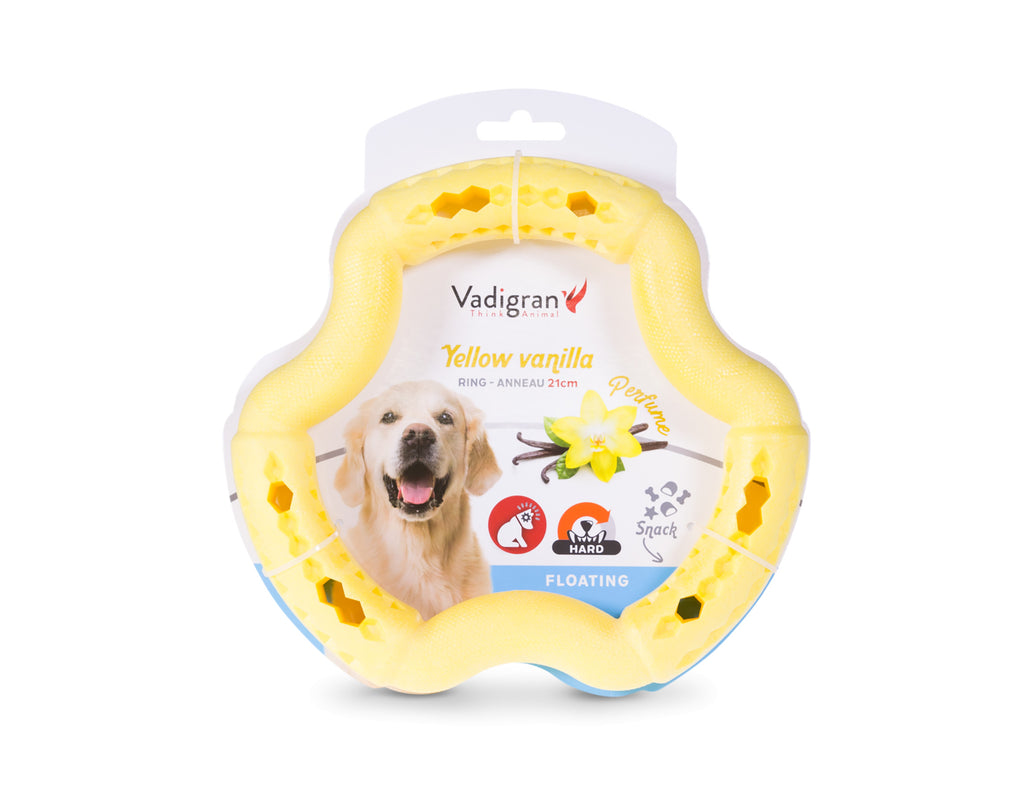Toy dog TPR ring Yellow Vanilla 21cm
