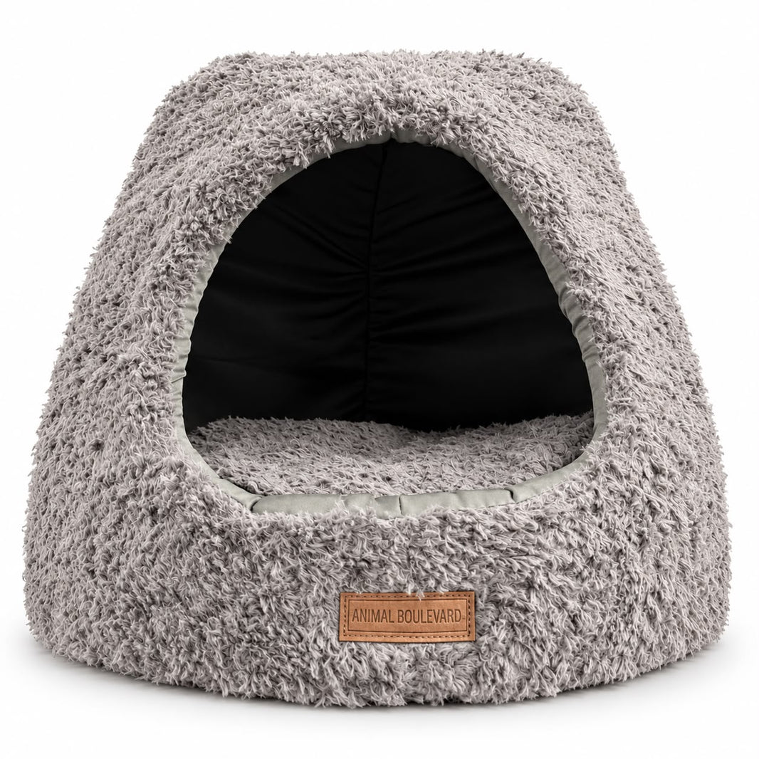 Animal Boulevard Iglo Grijs – zachte pluche slaapplek