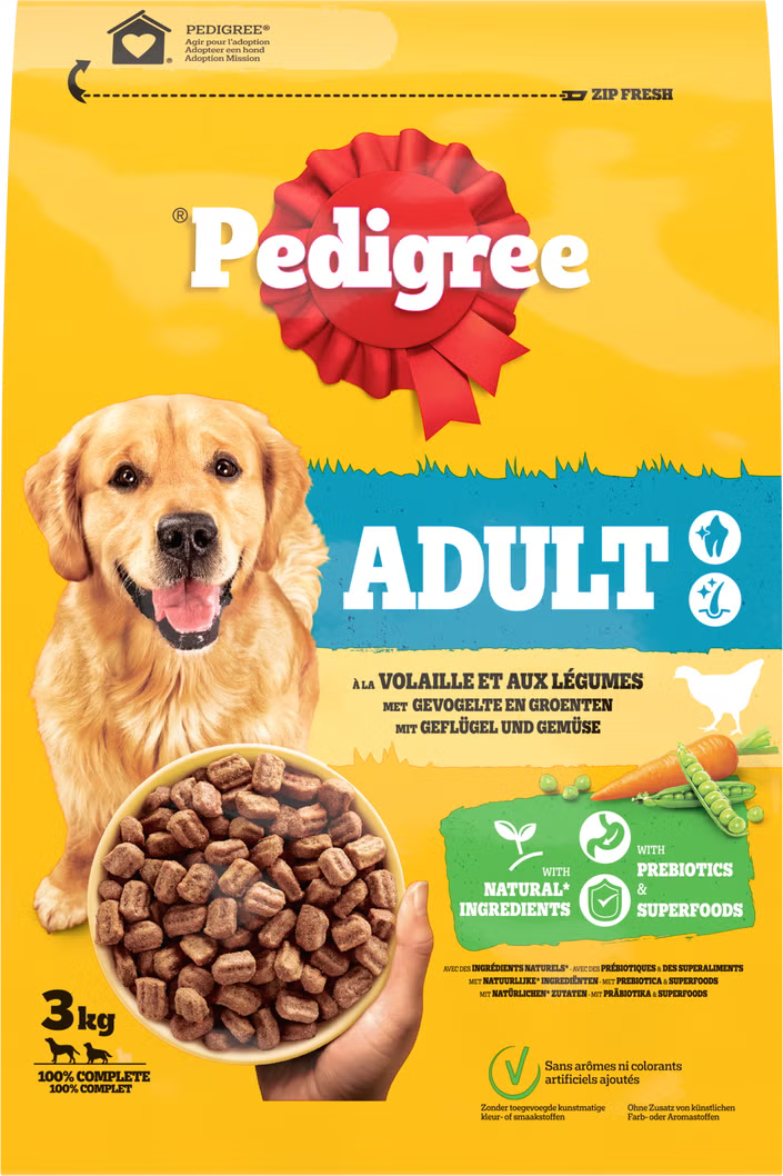 Pedigree Droog Adult met Kip en Groenten