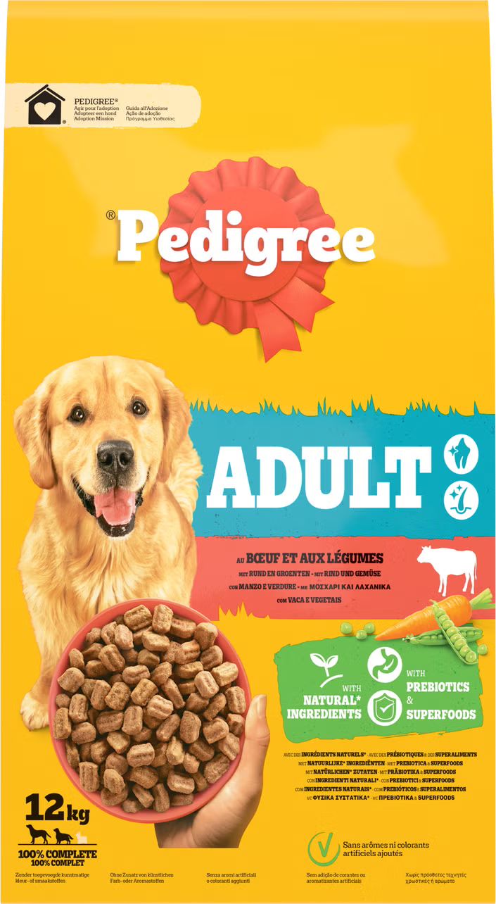 Pedigree Droog Adult met Rund en Groenten