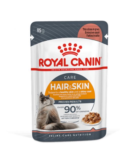 Hair & Skin Care in Gravy (brokjes in saus) 12x85g