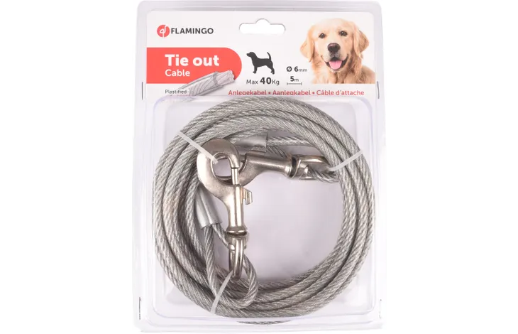 Aanlegkabel Grijs 5m tot 40kg