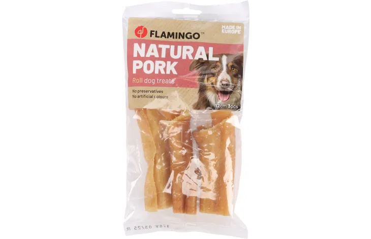Snack Nature Varkenshuid Rol 12cm 3st