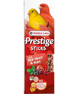 Prestige Sticks Kanaries met Rood Fruit & Munt 2x30g
