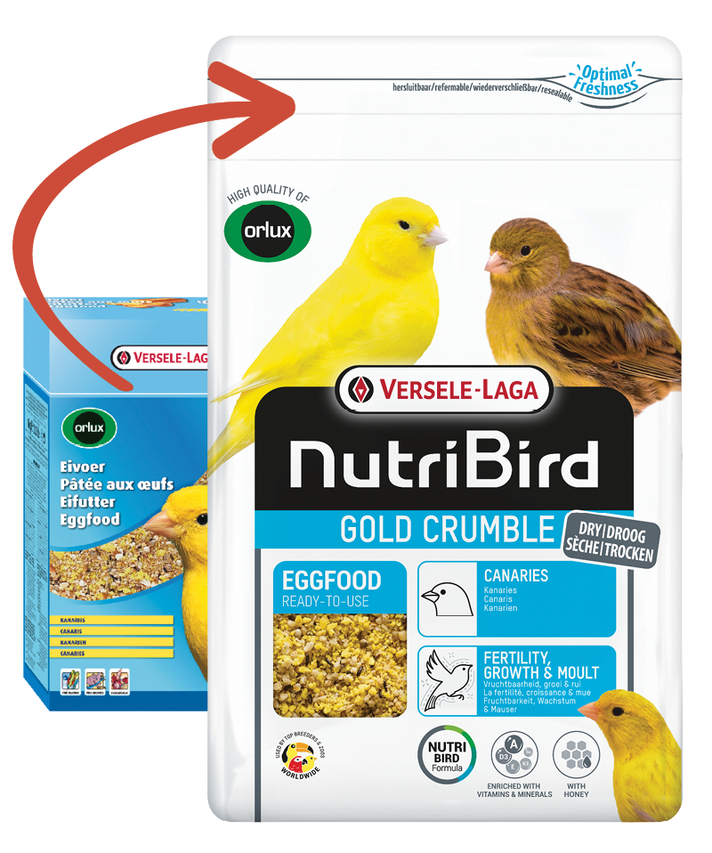 NutriBird Gold Crumble Kanaries eivoer