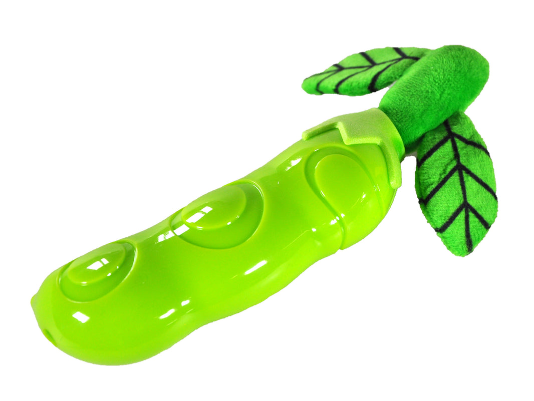 Speelgoed hond TPR groene boon 20.5cm met geluid
