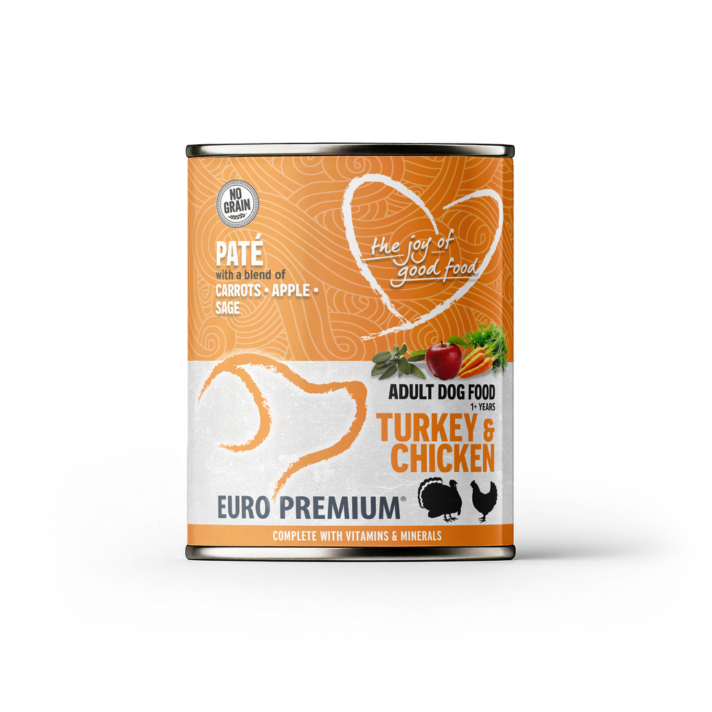 Pate Adult Kalkoen&Kip geen granen 400g