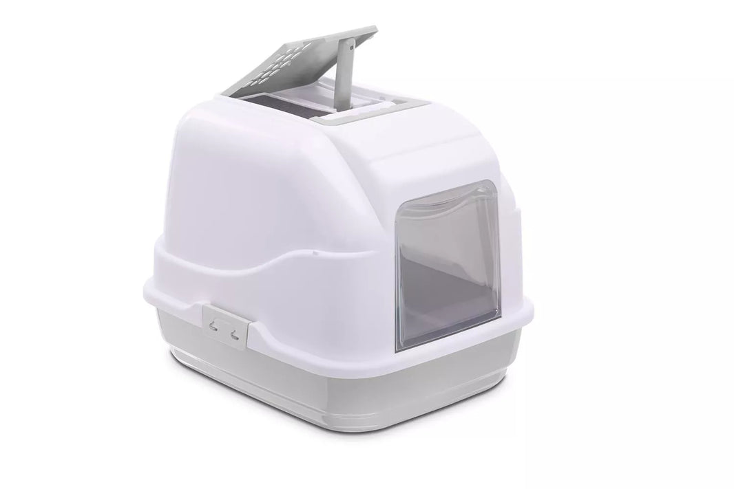 Easy Cat litter box Light grey/white