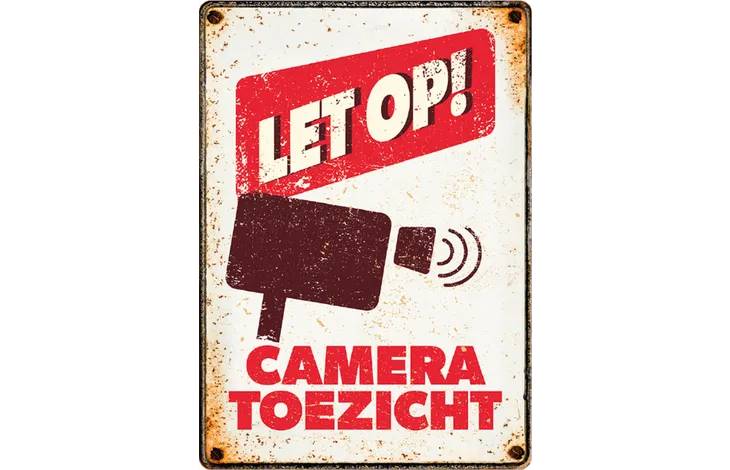 Bord Blik Cameratoezicht (v)