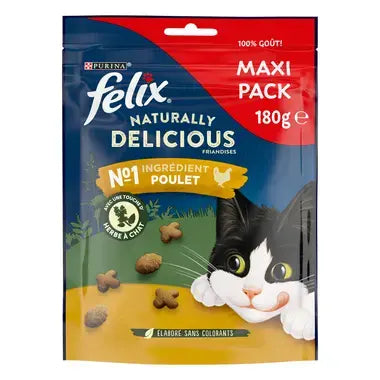 FELIX® Naturally Delicious met Kip & Catnip 180g