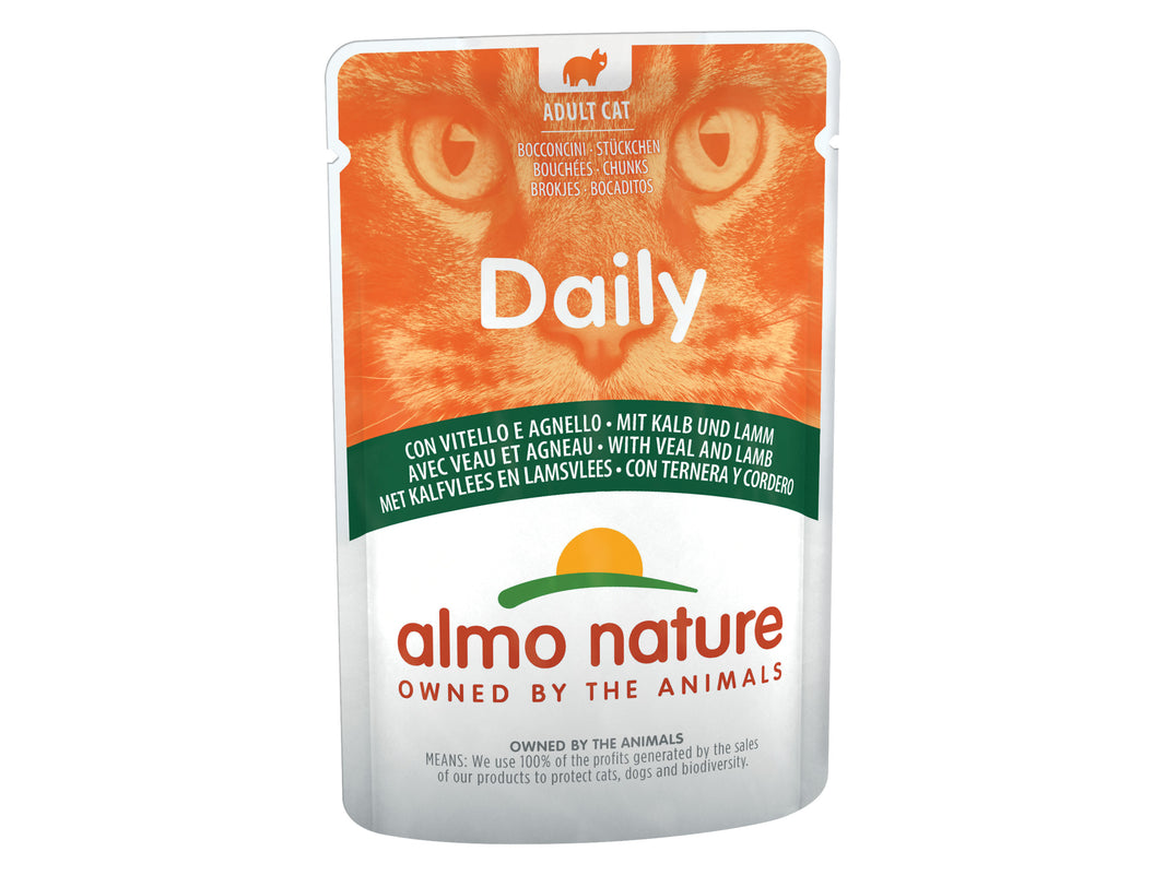 Daily Cats with veal and lamb 70g