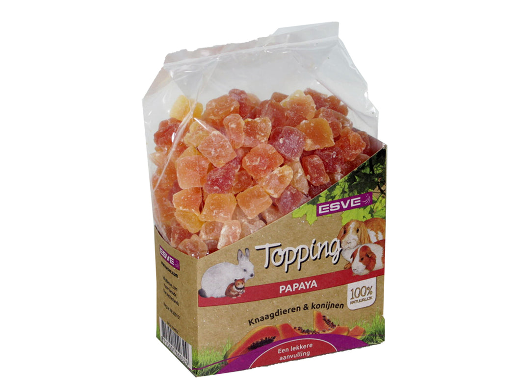Topping Papaya Knaagdier 250g