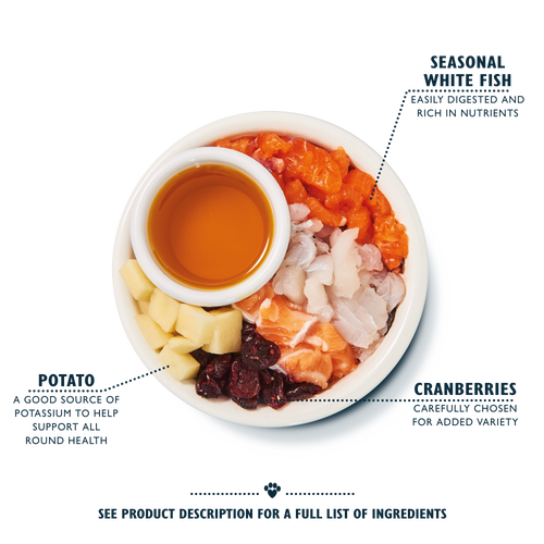 White Fish & Salmon Dry Food 800g