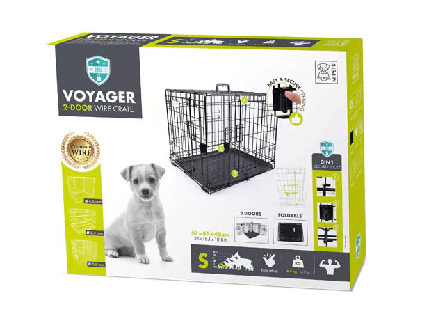 M-PETS voyager draadkooi S + securo slot / 61x46x48