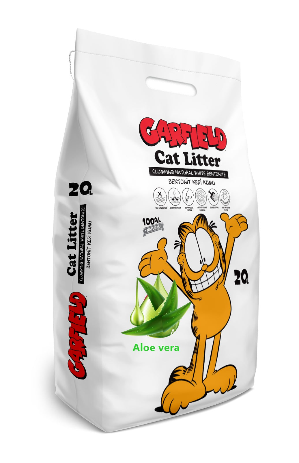 Kattenbakvulling Bentoniet met Aloe Vera geur 20L