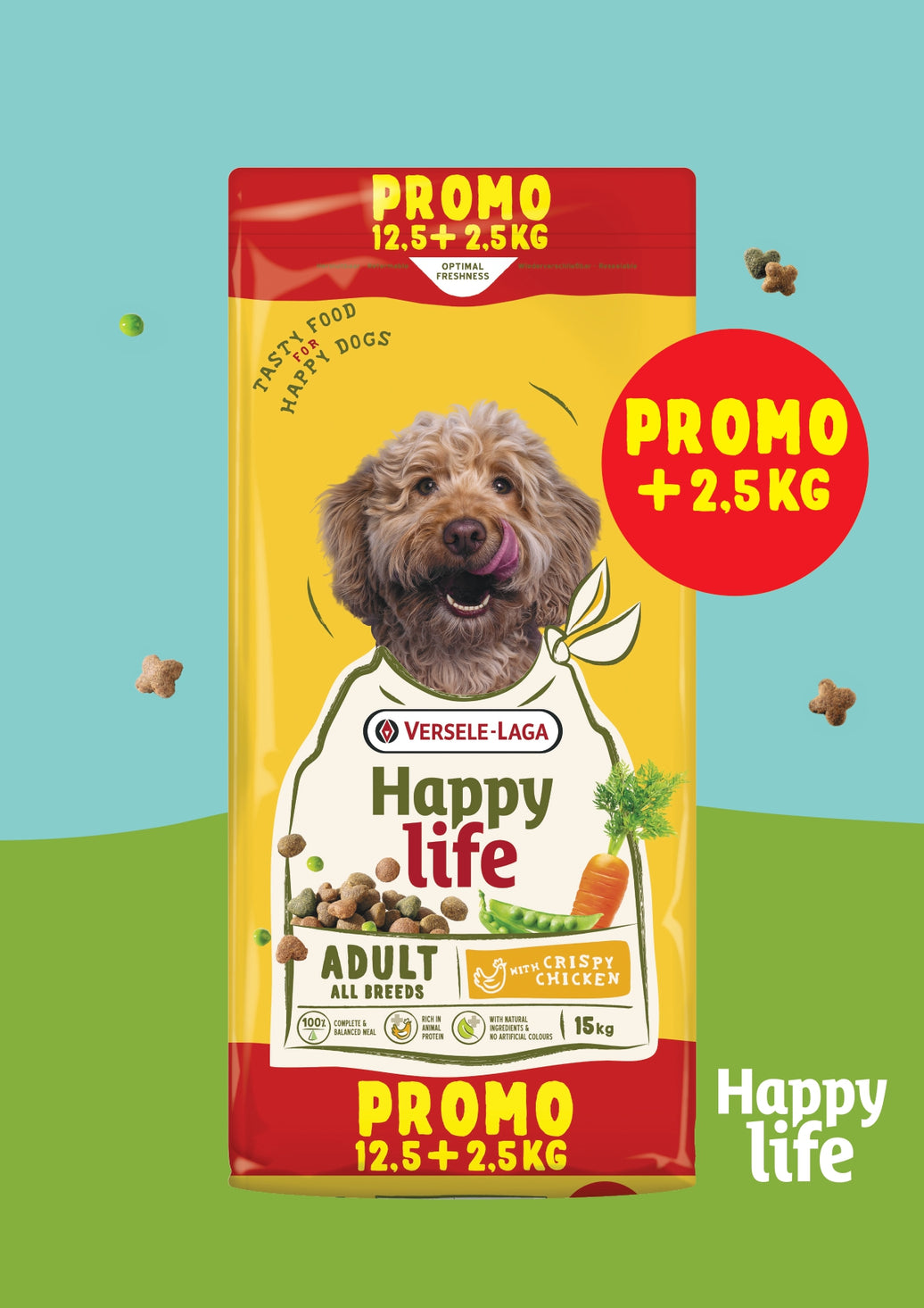 Happy Life adult met Kip PROMO 12.5+2.5kg