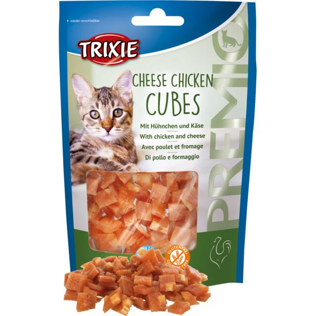 Premio Cubes met kip & kaas 50g