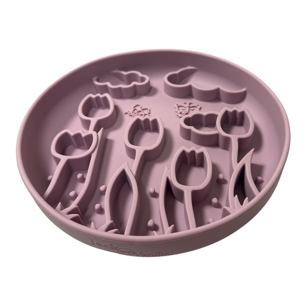 JV Bon App Voerbak Slow Feeder Antislip Silicone Tulip