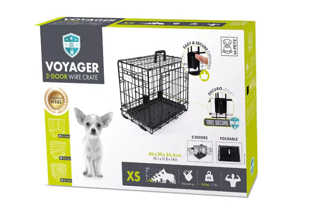 M-PETS voyager draadkooi XS + securo slot / 46x30x35,6
