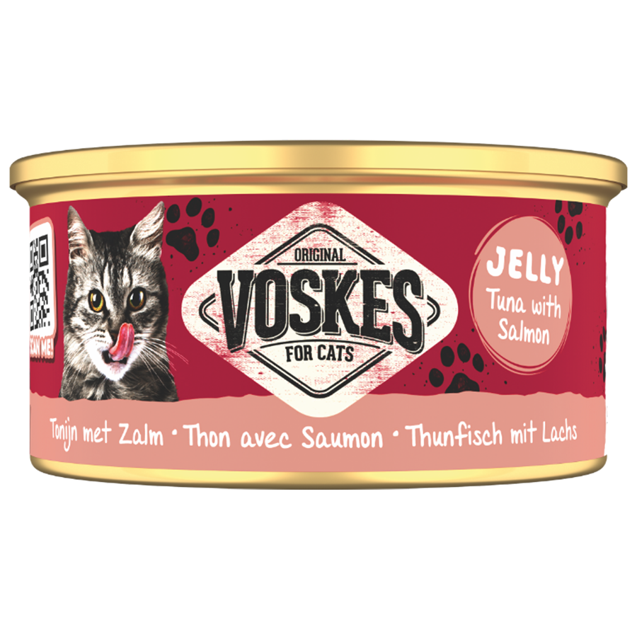 Gelei tonijn met zalm 85g
