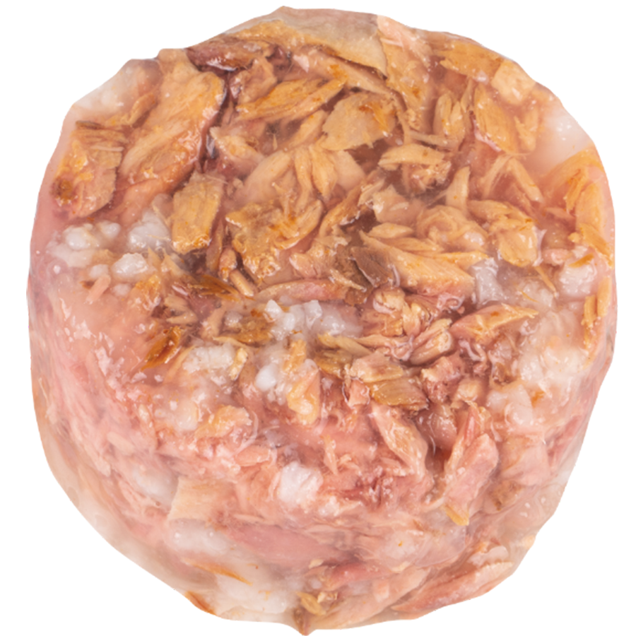 Gelei tonijn met zalm 85g