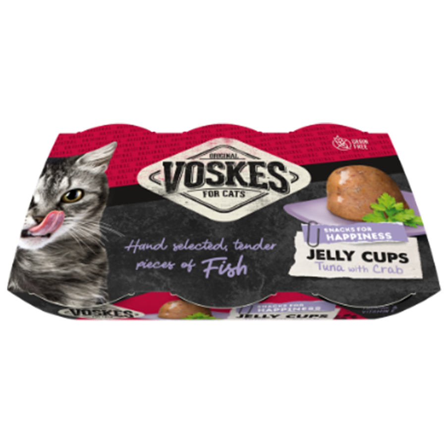 Jelly Cups tonijn & krab 6x25g
