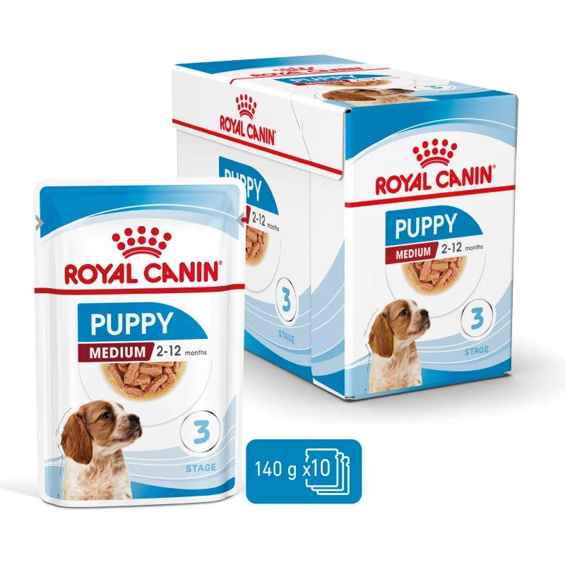 Medium Puppy in Gravy (brokjes in saus) 10x140g