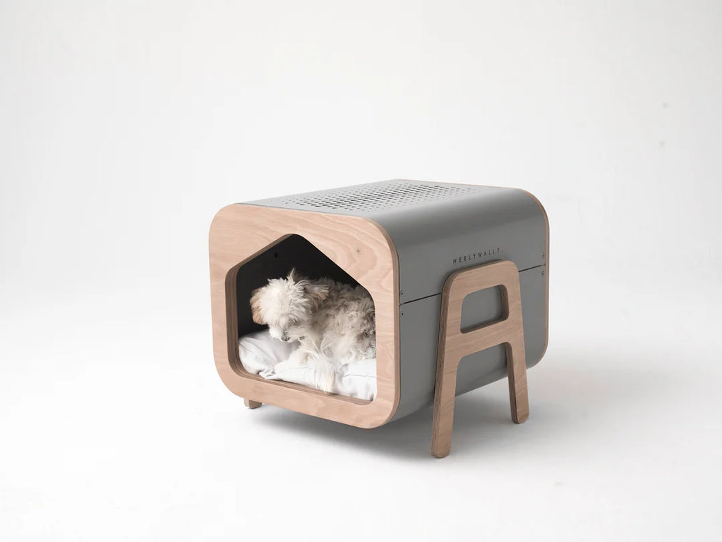 Weelywally Oslo Bedside Dog and Cat House Gray