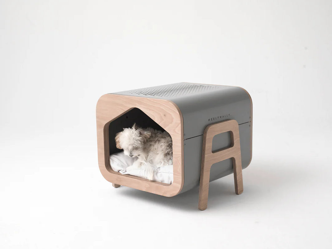 Weelywally Oslo Bedside Dog and Cat House Grey