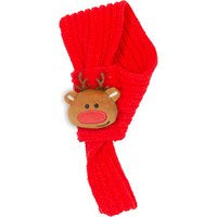 Kerstsjaal - rode sjaal voor de feestdagen - 45 cm