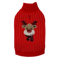 JV 5th Avenue Dogwalk Trui met Rendier Rood