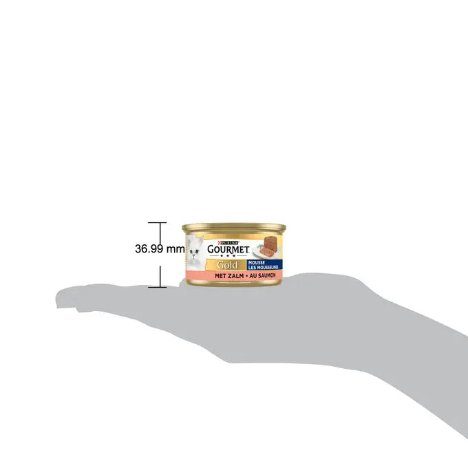 GOURMET™ Gold Mousse met Zalm kattenvoer nat 85g
