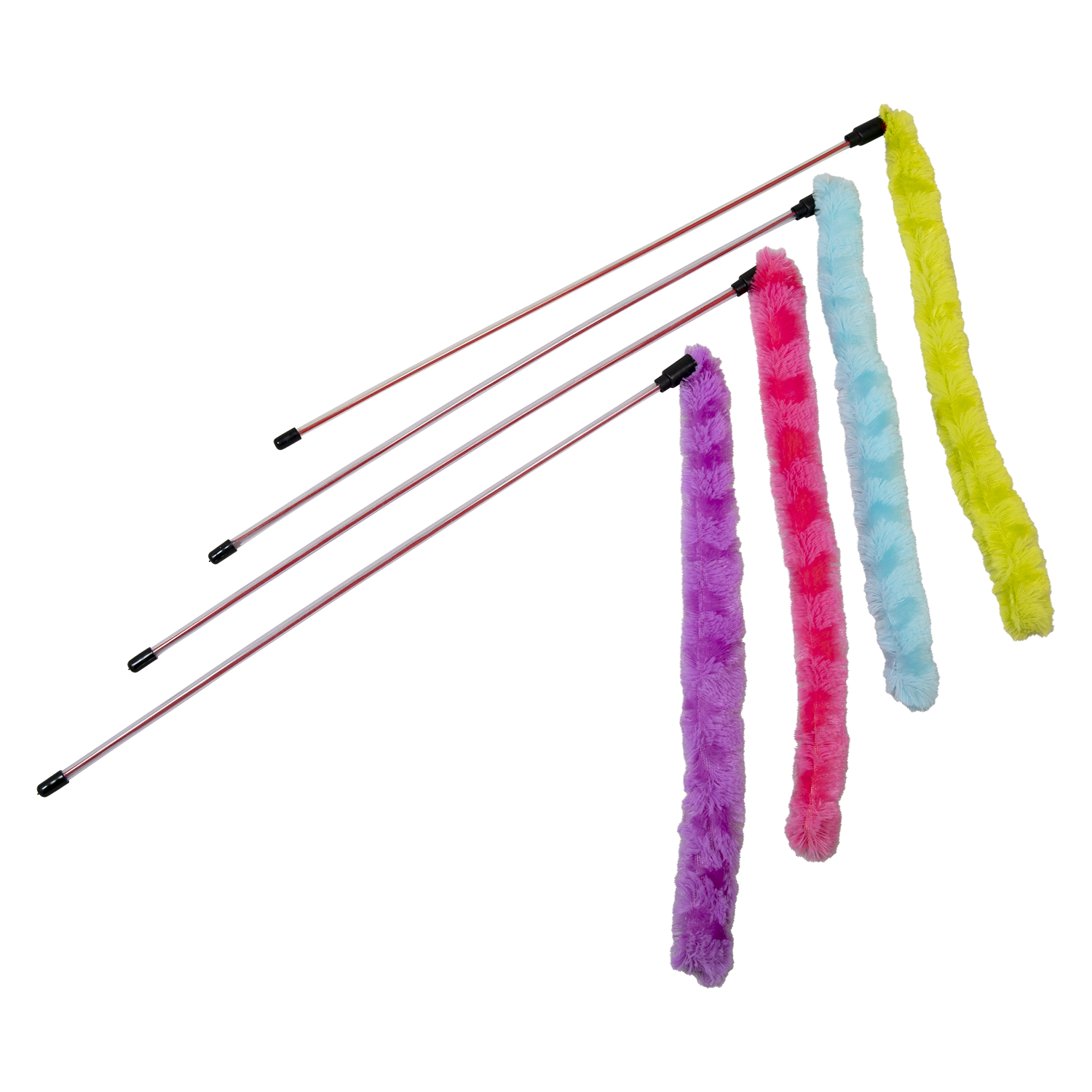 JV FUN DANGLERS Kattenhengel pluizig lint Meerkleurig
