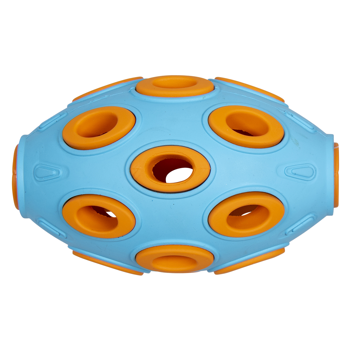 JV RUBBER TOYS Traktatie-ei Donkerblauw/Oranje-12cm