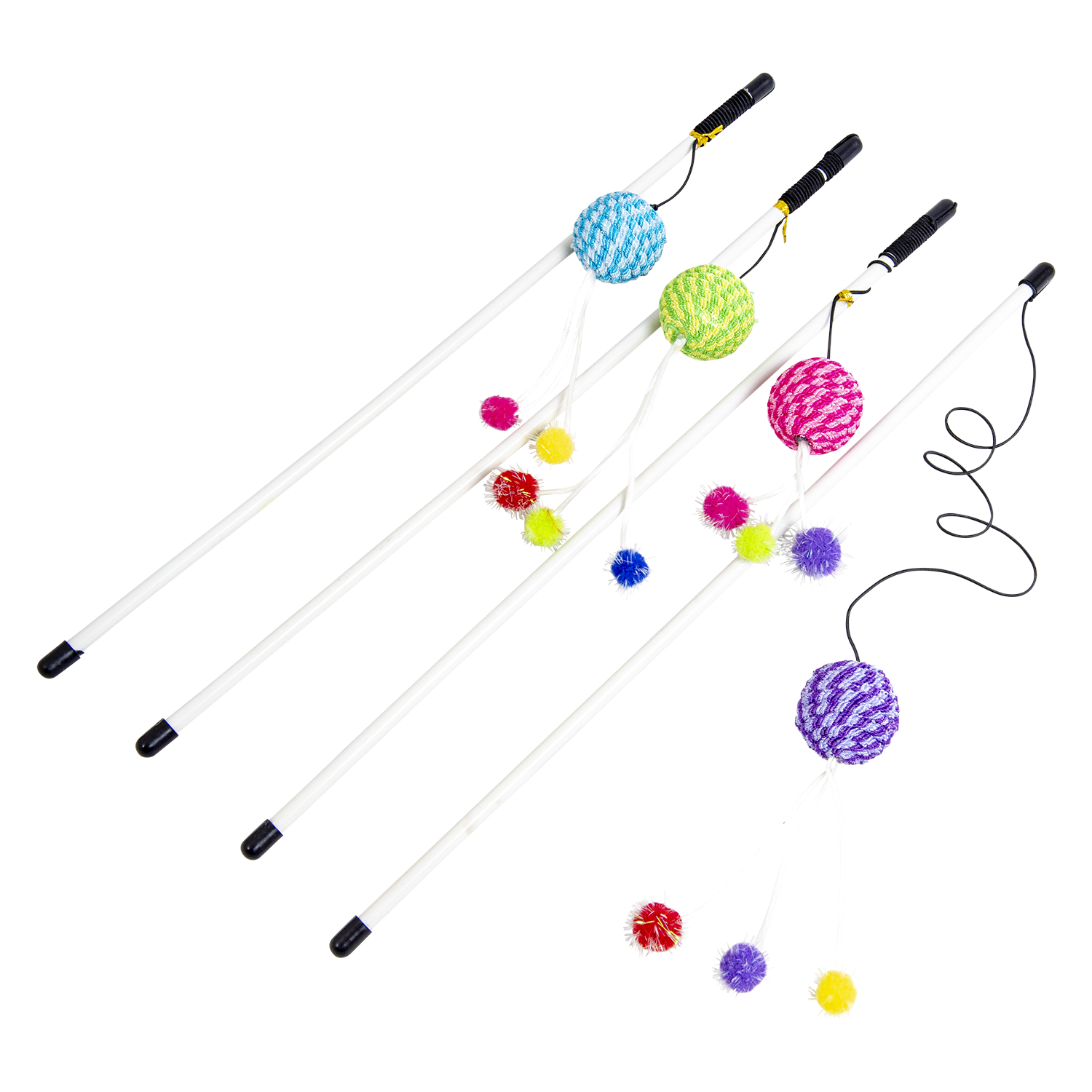 JV FUN DANGLERS Kattenhengel met balletjes Meerkleurig20x4x4