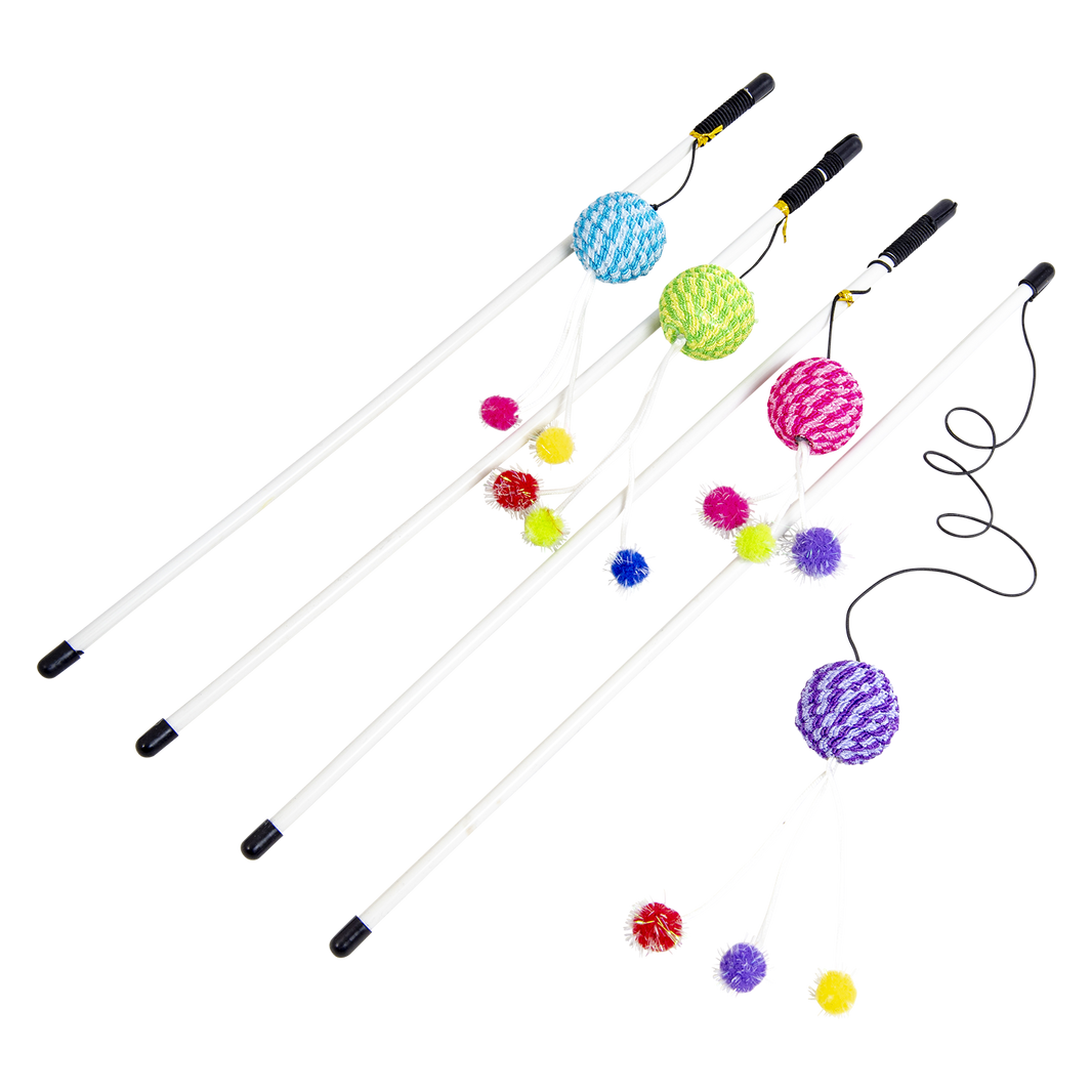 JV FUN DANGLERS Kattenhengel met balletjes Meerkleurig20x4x4