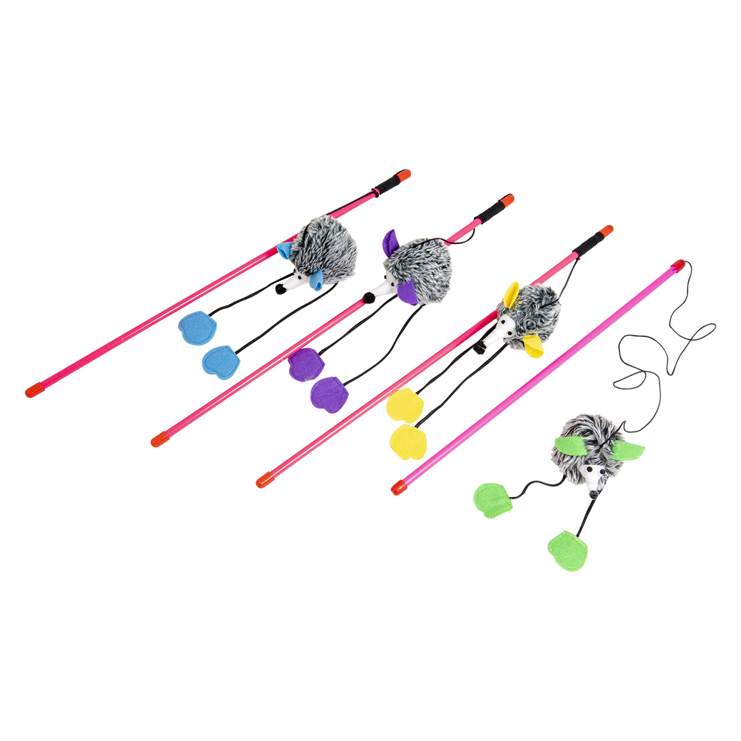 JV  FUN DANGLERS Kattenhengel met egel Meerkleurig